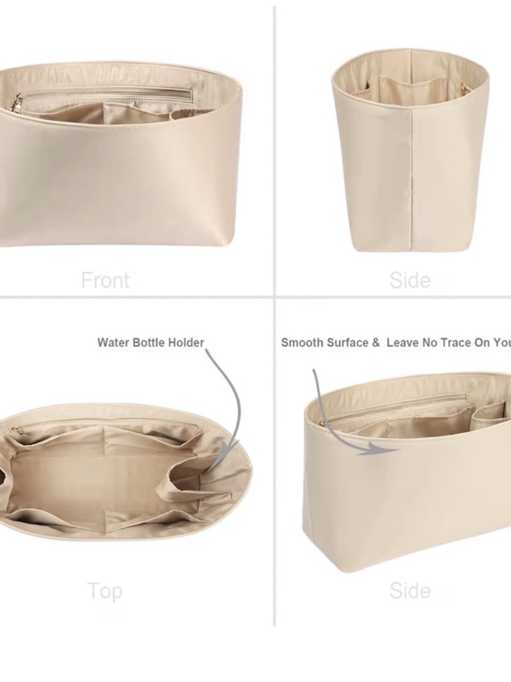 Beige Tote Organizer Insert - Home Storage & Organization